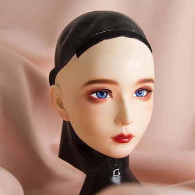 (CDFM-2))Handmade Female/Girl Resin And Latex Hood Full Head Japanese Cartoon Character Cosplay Kigurumi Mask Crossdresser Doll (CDFM-2))Handmade Female/Girl Resin And Latex Hood Full Head Japanese Cartoon Character Cosplay Kigurumi Mask Crossdresser Doll